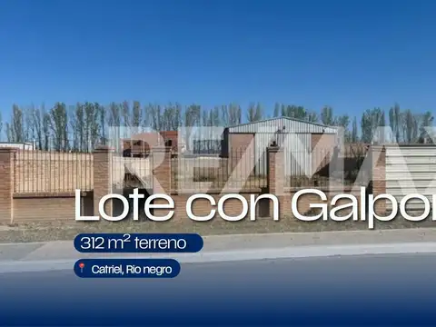 Lote con Galpon ,  Catriel, Rio negro