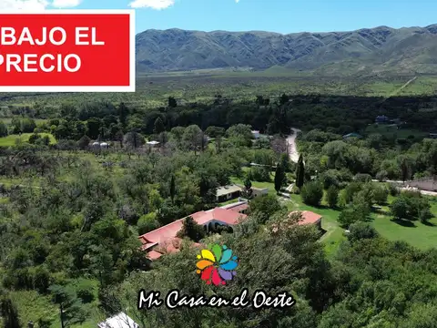 VENTA Hotel de Campo en Exclusiva - 1855m2 construídos y 13,80 hectáreas - Sierras de Córdoba