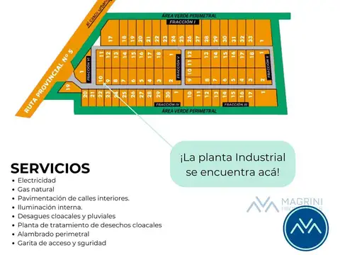 Planta Industrial en Parque Industrial, Pergamino, Bs. As.