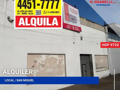 Local en Alquiler en San Miguel, Partido de San Miguel