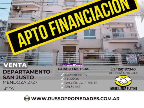 Venta semipiso San Justo 4 ambientes