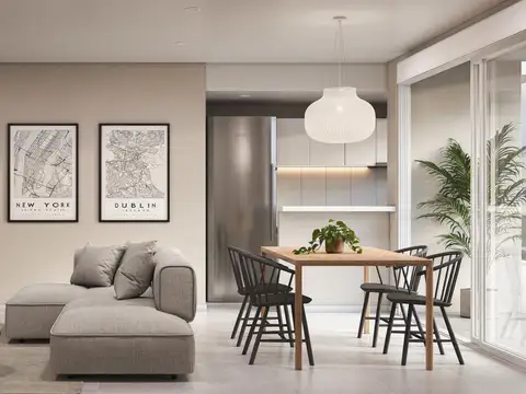 Departamento 2 ambientes con 1 baño