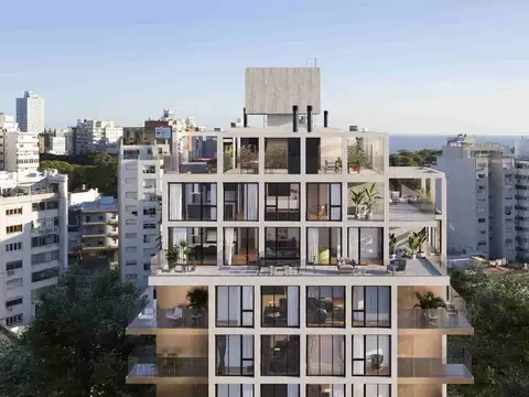 Venta apartamento 1 Dorm Pocitos con terraza