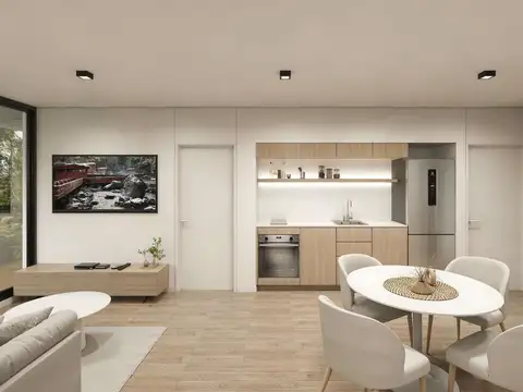 Departamento 2 ambientes con 2 baños