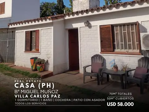 Venta casa ph en complejo céntrico en miguel muñoz - villa carlos paz