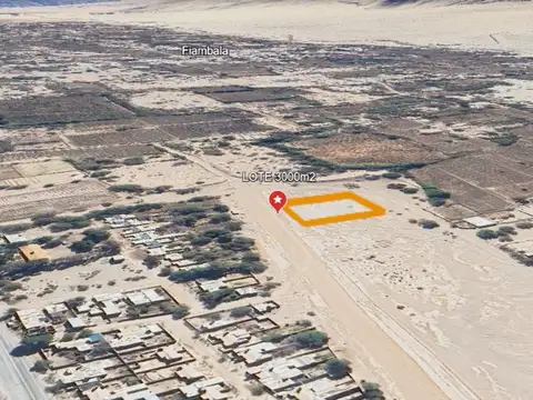 VENTA LOTE FIAMBALA CATAMARCA 3000 M2 DESARROLLO