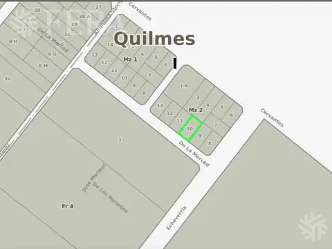 Venta de lote en el Rio de Quilmes