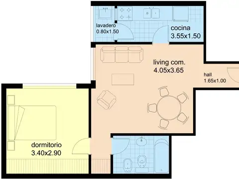 Departamento en Venta en Agronomia, USD 87.000
