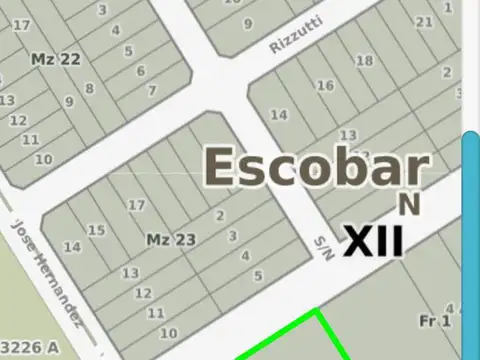 Terreno en venta de 2500 m2 sobre calle Cervantes