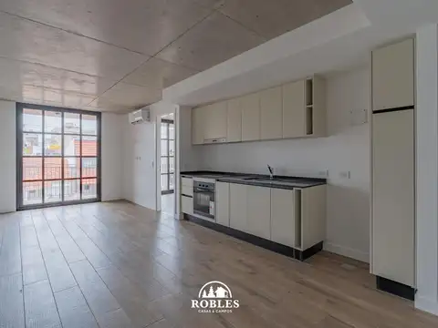 Departamento dos ambientes en el entorno del barrio Chauvín.