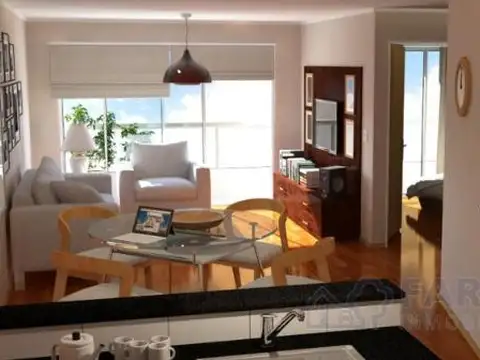 Departamento 2 ambientes con 1 baño