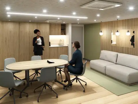 Oficina Monoambiente con 2 baños