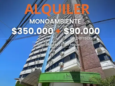 ALQUILER MONOAMBIENTE IBIZA III - SAN MIGUEL