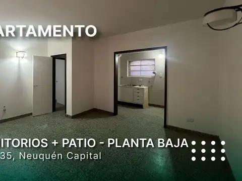 Venta dpto planta baja 2 dorm y patio Neuquen