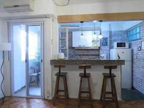 Departamento 2 ambientes con 1 baño