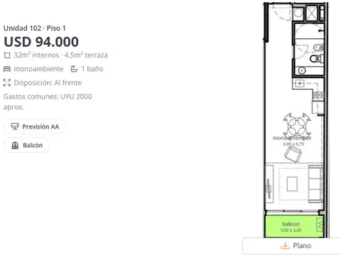 Departamento en venta en Canelones