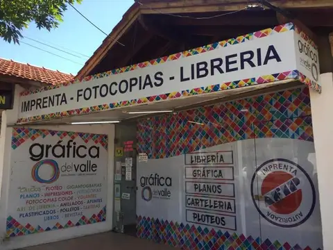 GRAFICA y LIBRERÍA EN MINA CLAVERO SE VENDE