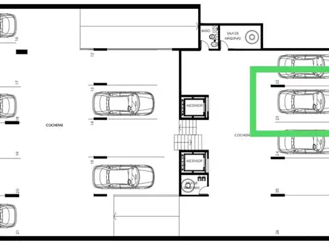 Cochera en Entre Ríos y Mendoza (Rosario Centro)