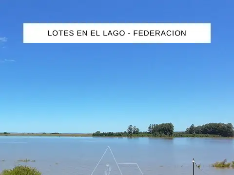 LOTES FRENTE AL LAGO