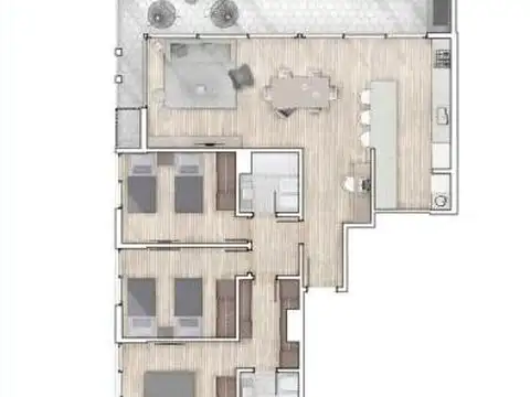 Departamento en Venta de 6 ambientes