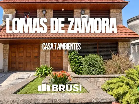 CASA EN VENTA EN LOMAS DE ZAMORA - 7 AMBIENTES CON SUM