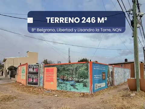 Terreno comercial, en venta, B°Belgrano, Neuquen