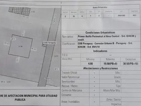 Terreno en Venta de 87,76 m2