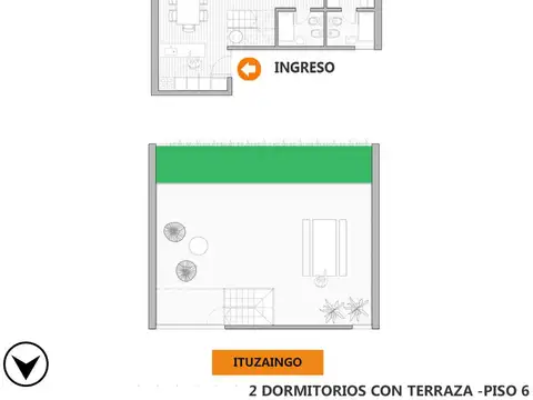 Departamento en Venta en Abasto, USD 190.000