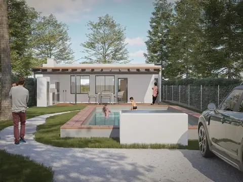 Casa Monoambiente con 1 baño