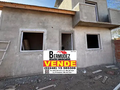 VENTA DÚPLEX Y Chalet 3 ambientes Mar del tuyu calle 65 entre 7 y 8