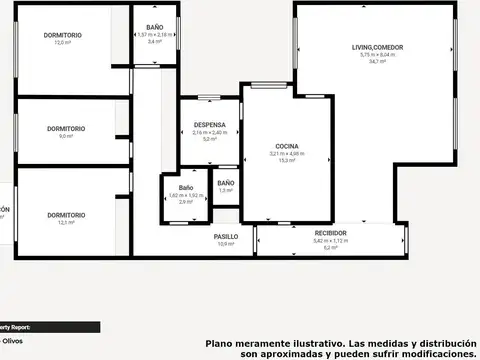 Venta Depto 4 amb. en Av Maipú Olivos c/balcón