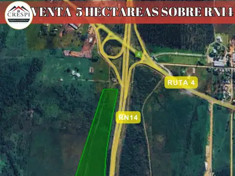 Oportunidad imperdible! 5 Hectáreas sobre RN14