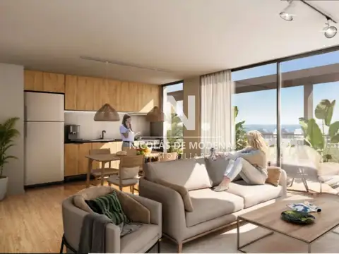 Apartamento en Venta de 1 Dormitorio Con Gran Terraza en Barrio Sur - Montevideo