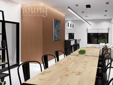 Departamento 2 ambientes con 4 baños