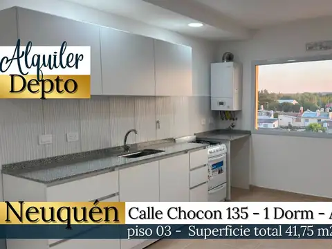 ALQUILER A ESTRENAR 1 Dorm. Chocon 135, nqn