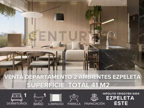 VENTA DEPARTAMENTO 2 AMBIENTES EZPELETA CENTRO