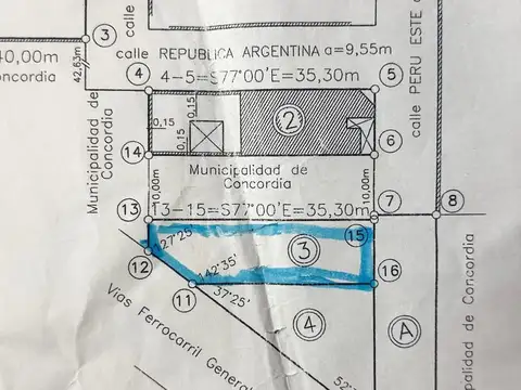 Terreno en Venta de 335,0 m2