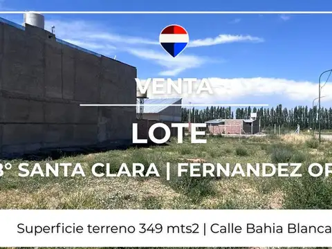 VENTA LOTE BARRIO SANTA CLARA - FDEZ ORO