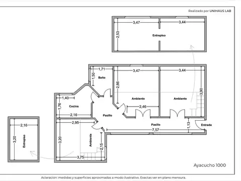 Depto Tipo Casa en Venta en Barrio Norte, USD 99.000