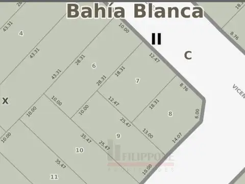 Terreno en Venta 28  mts Frente