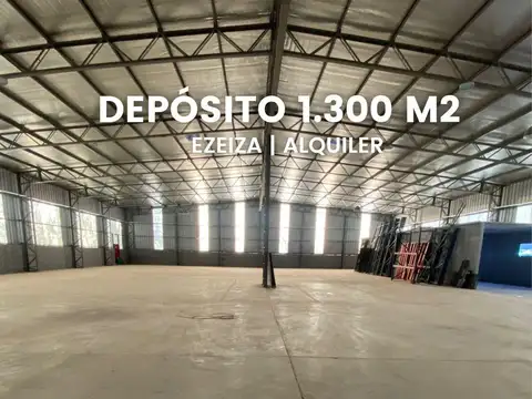Alquiler de depósito en Polo industrial Ezeiza de 1.300m2