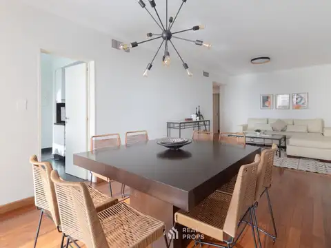 Departamento 3 Ambientes Amoblado con Doble Balcón y Cochera en Alquiler en Río Plaza Puerto Madero
