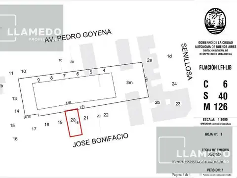 Terreno en Venta en Caballito, USD 720.000