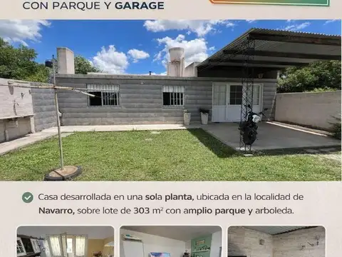 CASA EN VENTA 3 AMBIENTES NAVARRO