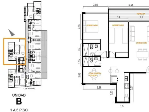Departamento en Venta de 3 ambientes