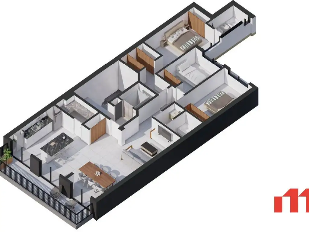 Edificio departamentos 1 dormitorio y 3 dormitorio - Foto 15