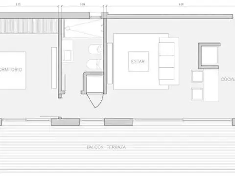 Departamento en Venta con 1 cocheras