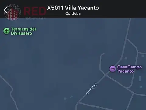 Terreno en Venta en Yacanto Calamuchita, USD 8.800