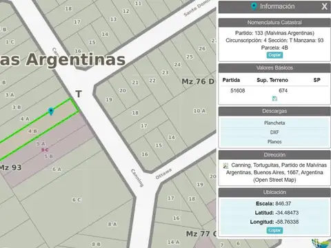 Terreno en Venta en Tortuguitas, USD 220.000