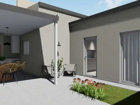 Casa 3 ambientes con 2 baños